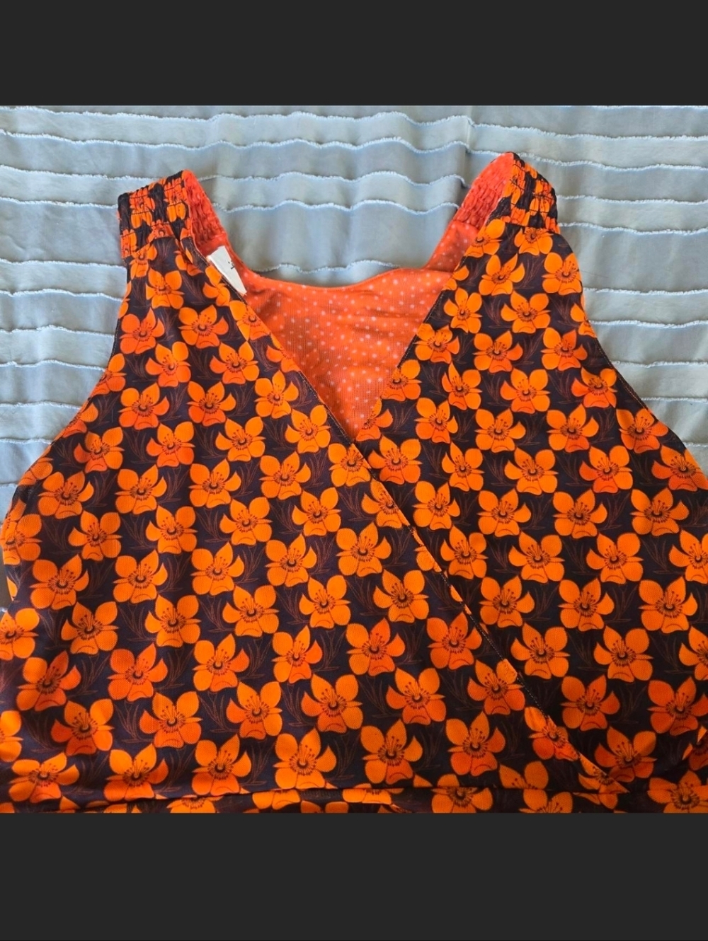 BRAND NEW Cabi Orange and Black Dress